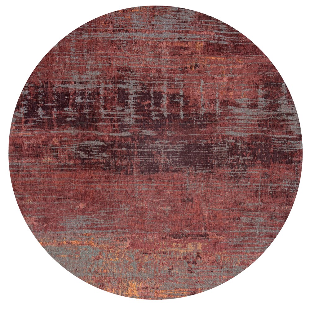 Louis De Poortere Streaks 9126 Circle Rugs Nassau Red